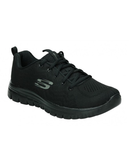 DEPORTIVO CALADO NEGRO - SKECHERS 12615