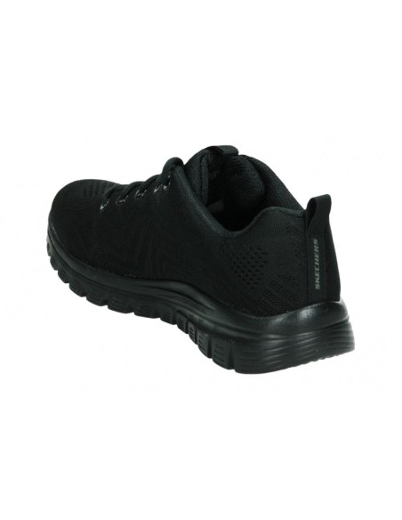 DEPORTIVO CALADO NEGRO - SKECHERS 12615