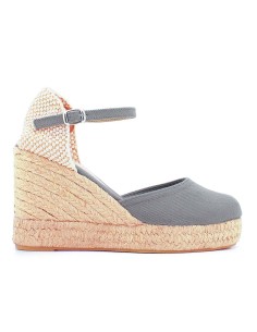 CUÑA ALTA ESPARTO TEXTIL GRIS - KORTESY BASIC 9