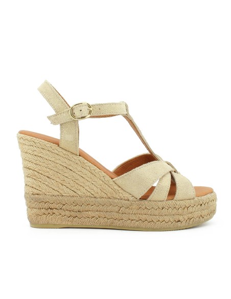 SANDALIAS ESPARTO SARITA BEIGE - KORTESY LAIA