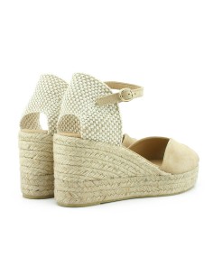 SANDALIAS ESPARTO CUÑA MEDIA BEIGE - KORTESY ISABEL