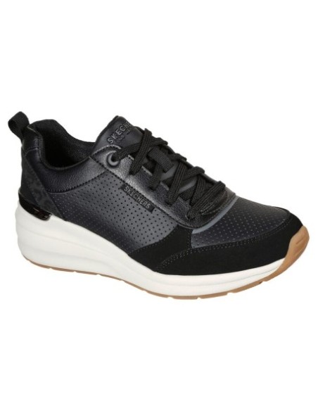 DEPORTIVO CUÑA NEGRO - SKECHERS 155616 BLK