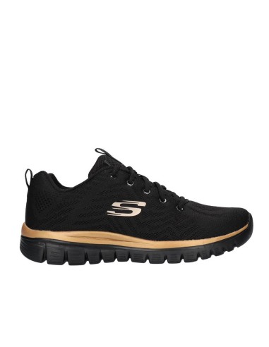 DEPORTIVO NEGRO ORO - SKECHERS 12615 GRACEFUL