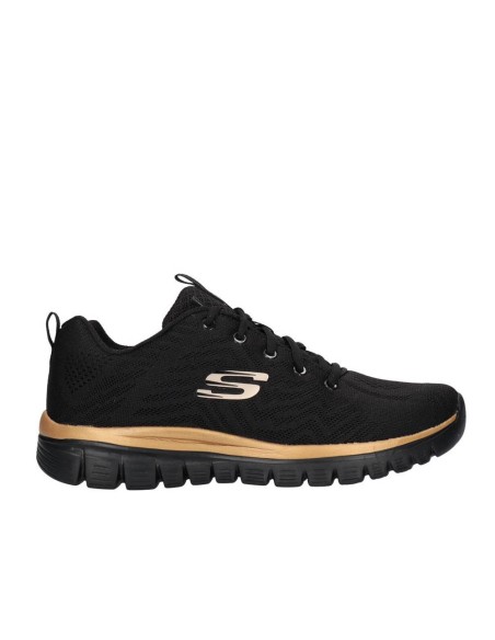 DEPORTIVO NEGRO ORO - SKECHERS 12615 GRACEFUL