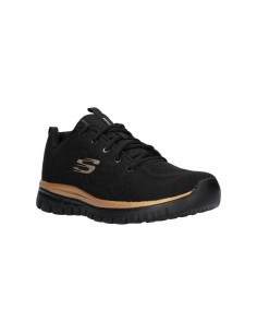 DEPORTIVO NEGRO ORO - SKECHERS 12615 GRACEFUL