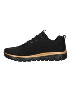 DEPORTIVO NEGRO ORO - SKECHERS 12615 GRACEFUL