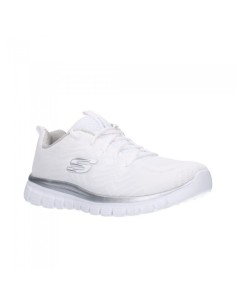 DEPORTIVO BLANCO PLATA - SKECHERS 12615