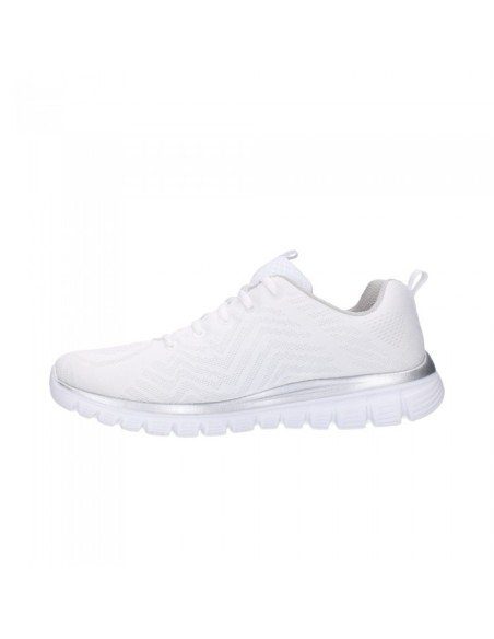 DEPORTIVO BLANCO PLATA - SKECHERS 12615