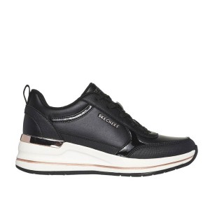 SKECHERS CUÑA NEGRO