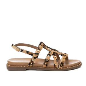 SANDALIA TACHAS LEOPARDO