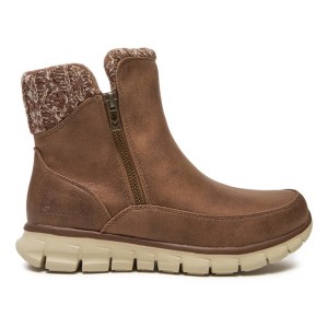 BOTINA LANA MARRÓN SKECHERS