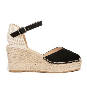 Jara Cuña 7 cm Ante Negro