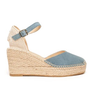 Jara Cuña 7 cm Ante Jeans