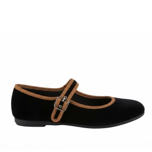 MERCEDES TERCIOPELO NEGRO-CUERO