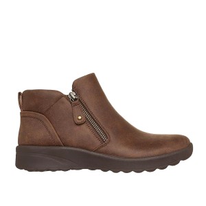 BOTINA CREMALLERA MARRÓN SKECHERS