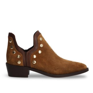 BOTÍN TACHAS SERRAJE CAMEL